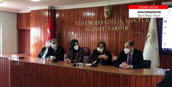 MV. KASIM GÜLPINAR & GAZİANTEP BÜYÜKŞEHİR BELEDİYE BAŞKANI FATMA ŞAHİN'NİN SİVEREK TEMASLARI